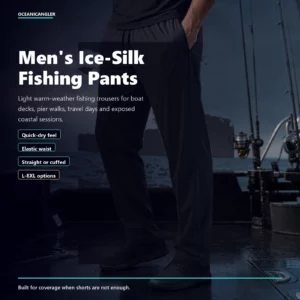OceanicAngler Men's Ice-Silk Fishing Pants - Lightweight Quick-Dry Coastal Trousers gallery image