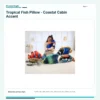OceanicAngler Tropical Fish Pillow - Coastal Cabin Accent variant image