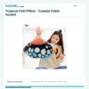 OceanicAngler Tropical Fish Pillow - Coastal Cabin Accent variant image